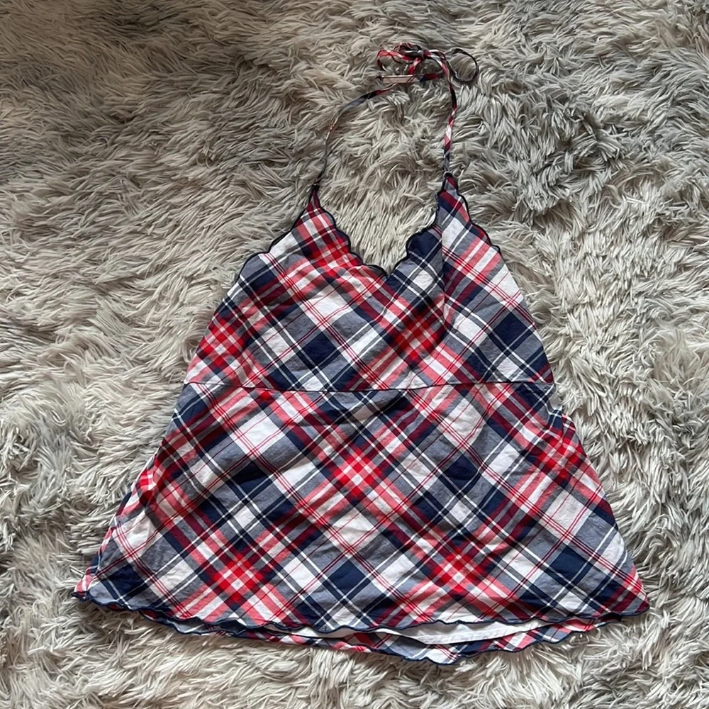 Old Navy Gingham Halter Top